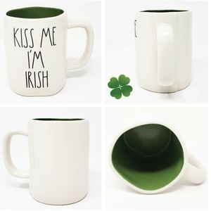 RAE DUNN "Kss Me I'm Irish" Coffee Mug NWT